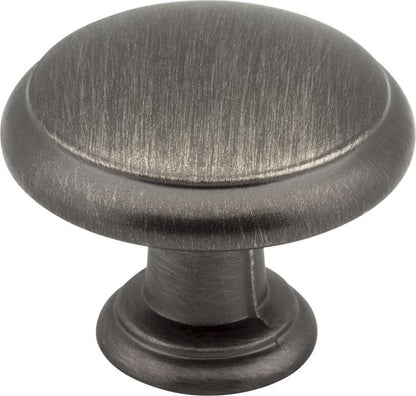 Elements - 1-3/16 Inch Diameter Gatsby Cabinet Mushroom Knob