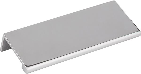Elements - 4 Inch Overall Length Brushed Chrome Edgefield Cabinet Tab Pull