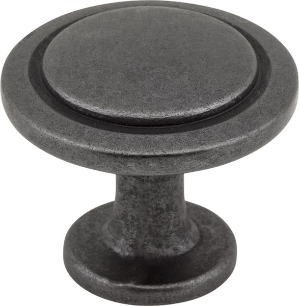 Elements - 1-1/4 Inch Diameter Round Button Gatsby Cabinet Knob