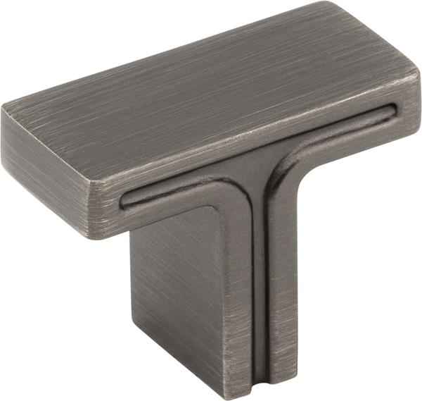 Jeffrey Alexander - 1-3/8 Inch Overall Length Rectangle Anwick Cabinet Knob
