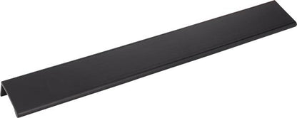 Elements - 12 Inch Overall Length Brushed Chrome Edgefield Cabinet Tab Pull
