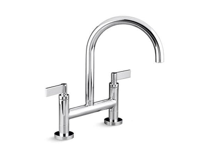 Kallista - One Kitchen Deck-Mount Bridge Faucet, Lever Handles
