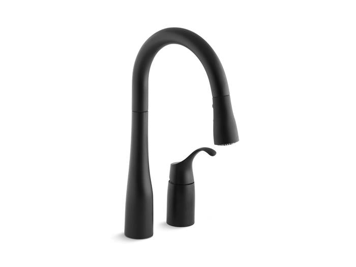Kohler - Simplice Pull-Down Bar Sink Faucet With Three-Function Sprayhead