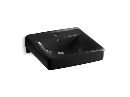 Kohler - Soho 20 X 18 Inch Wall-Mount/Concealed Arm Carrier Bathroom Sink With Single Faucet Hole