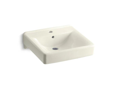 Kohler - Soho 20 X 18 Inch Wall-Mount/Concealed Arm Carrier Bathroom Sink With Single Faucet Hole