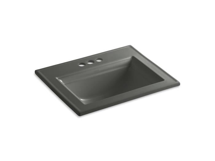 Kohler - Memoirs Stately 22-3/4 Inch Rectangular Drop-In Bathroom Sink With Overflow - 8Cc Holes