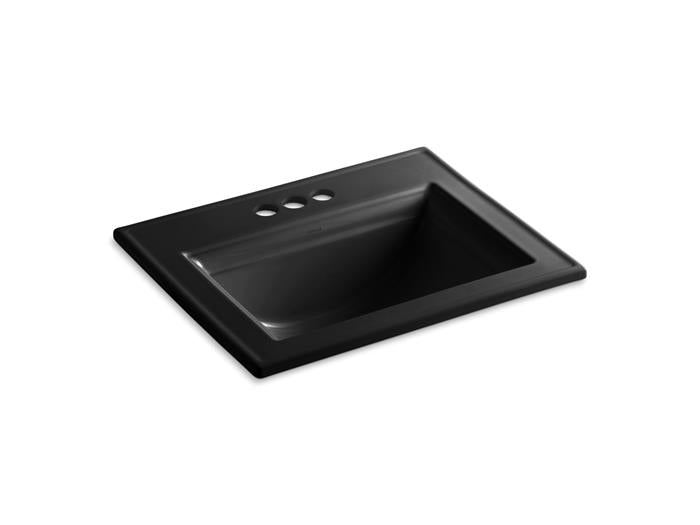 Kohler - Memoirs Stately 22-3/4 Inch Rectangular Drop-In Bathroom Sink With Overflow - 8Cc Holes