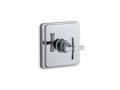 Kohler - Pinstripe Rite-Temp Valve Trim With Cross Handle