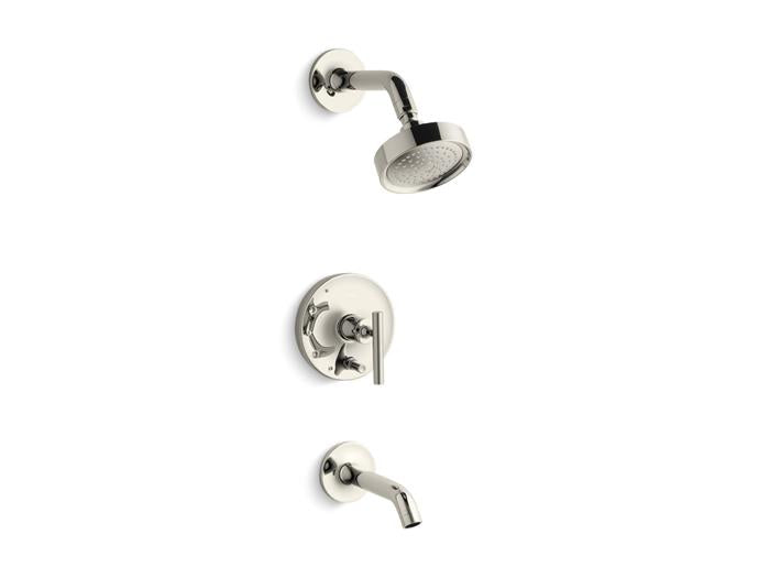 Kohler - Purist Rite-Temp Bath And Shower Trim Kit With Push-Button Diverter And Lever Handle, 2.5 Gpm