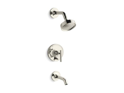 Kohler - Purist Rite-Temp Bath And Shower Trim Kit With Push-Button Diverter And Lever Handle, 2.5 Gpm