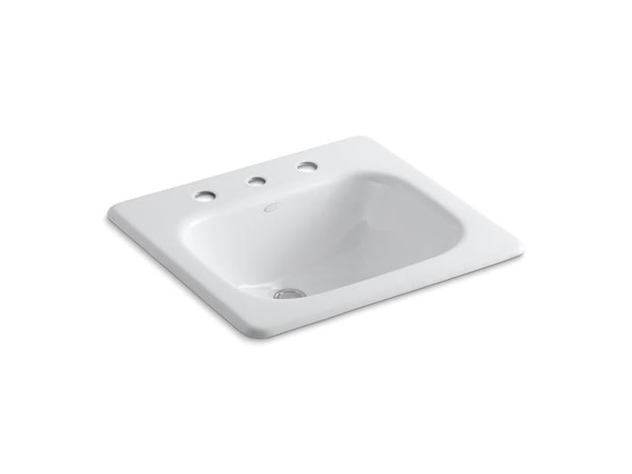 Kohler - Tahoe 21 Inch Rectangular Drop-In Bathroom Sink - 8Cc Holes