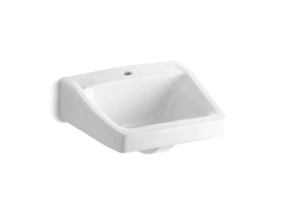 Kohler - Chesapeake 19-1/4 X 17-1/4 Inch Wall-Mount/Concealed Arm Carrier Bathroom Sink With Single Faucet Hole