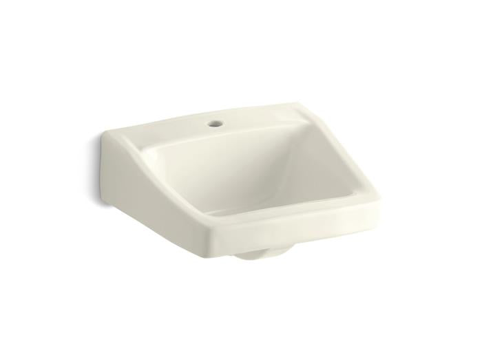 Kohler - Chesapeake 19-1/4 X 17-1/4 Inch Wall-Mount/Concealed Arm Carrier Bathroom Sink With Single Faucet Hole