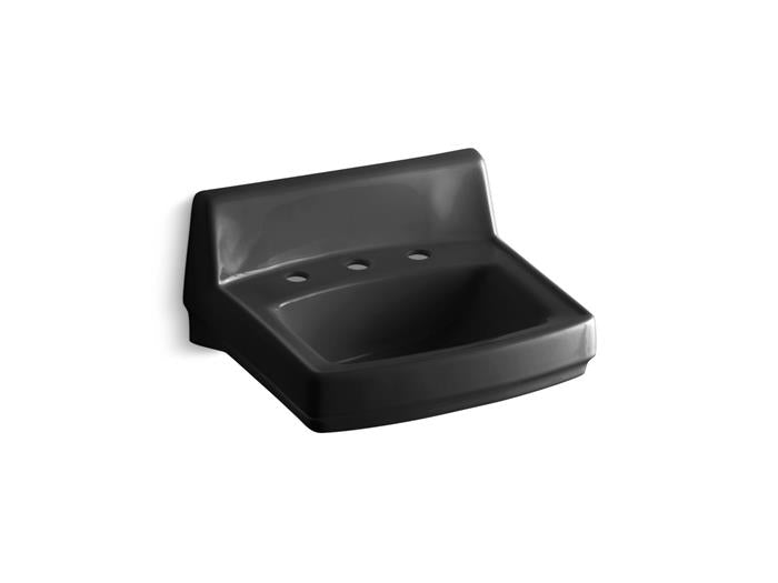 Kohler - Greenwich 20-3/4 X 18-1/4 Inch Wall-Mount/Concealed Arm Carrier Bathroom Sink With Widespread Faucet Holes
