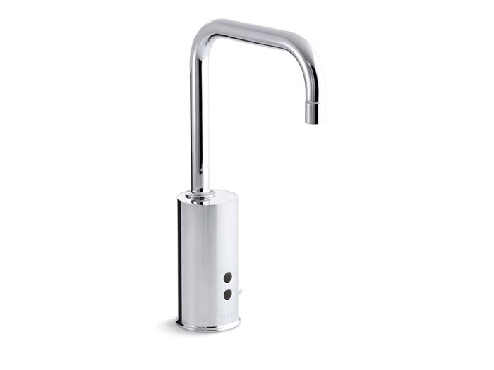 Kohler - Gooseneck Touchless Single-Hole Lavatory Faucet With Insight Sensor Technology, Ac-Powered, 0.5 Gpm