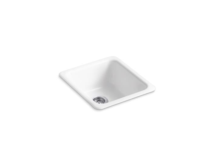 Kohler - Iron/Tones 17 Inch Top/Undermount Single Bowl Kitchen Sink