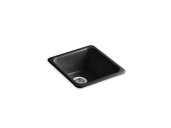 Kohler - Iron/Tones 17 Inch Top/Undermount Single Bowl Kitchen Sink