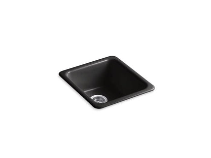 Kohler - Iron/Tones 17 Inch Top/Undermount Single Bowl Kitchen Sink