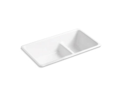 Kohler - Iron/Tones Smart Divide 33 Inch Top/Undermount Double-Bowl Kitchen Sink