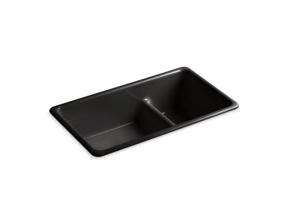 Kohler - Iron/Tones Smart Divide 33 Inch Top/Undermount Double-Bowl Kitchen Sink