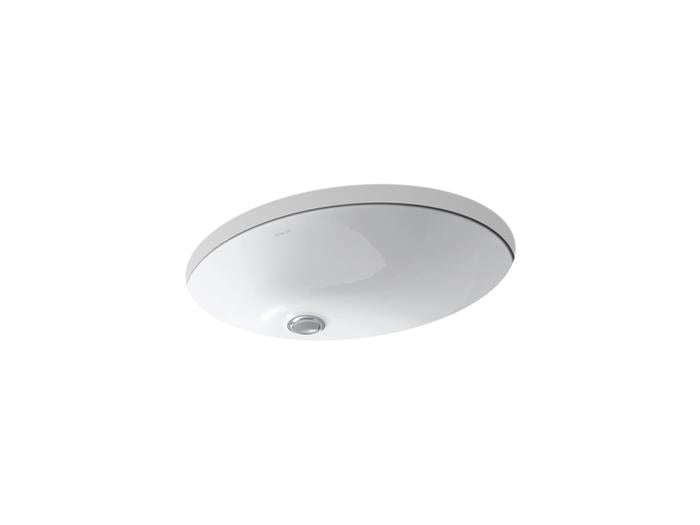 Kohler - Caxton 19X15 Inch Oval Undermount Bathroom Sink With Clamp
