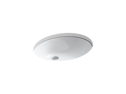 Kohler - Caxton 19X15 Inch Oval Undermount Bathroom Sink, Less Overflow