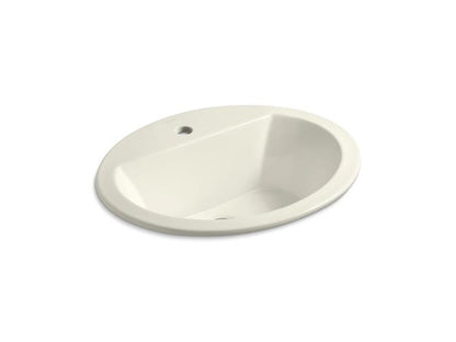 Kohler - 20-1/4 Inch Oval Drop-In Bathroom Sink With Overflow W/Center Hole