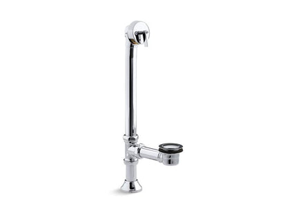Kohler - Clearflo Decorative 1-1/2 Inch Adjustable Pop-Up Bath Drain For 5' Whirlpool With Tailpiece