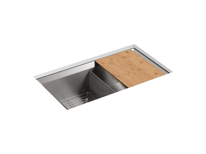 Kohler - Poise 33 Inch Undermount Double-Bowl Kitchen Sink