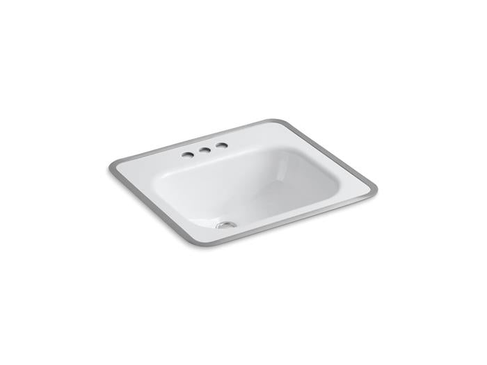 Kohler - Tahoe 20 Inch Rectangular Drop-In Bathroom Sink - 4Cc Holes