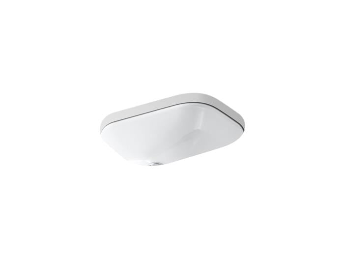 Kohler - Tahoe 20 Inch Rectangular Undermount Bathroom Sink - 4Cc Holes