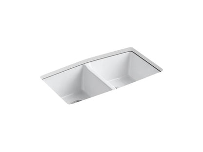 Kohler - Brookfield 33 Inch Undermount Double-Bowl Kitchen Sink - 5 Hole