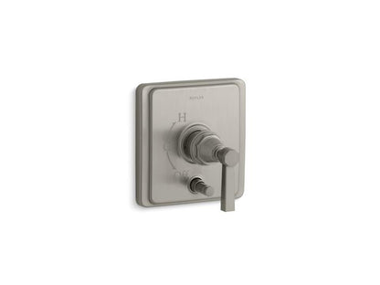 Kohler - Pinstripe Pure Rite-Temp Valve Trim With Push-Button Diverter And Lever Handle