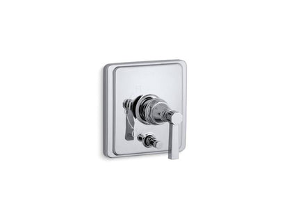 Kohler - Pinstripe Pure Rite-Temp Valve Trim With Push-Button Diverter And Lever Handle