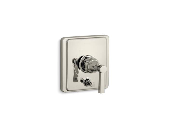 Kohler - Pinstripe Pure Rite-Temp Valve Trim With Push-Button Diverter And Lever Handle