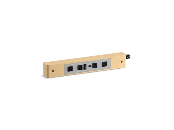 Kohler - Side-Mount Electrical Outlets For Kohler Tailored Vanities - Natural Maple