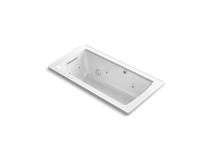 Kohler - Archer 60 X 30 Inch Drop-In Heated Bubblemassage Air Bath With Whirlpool