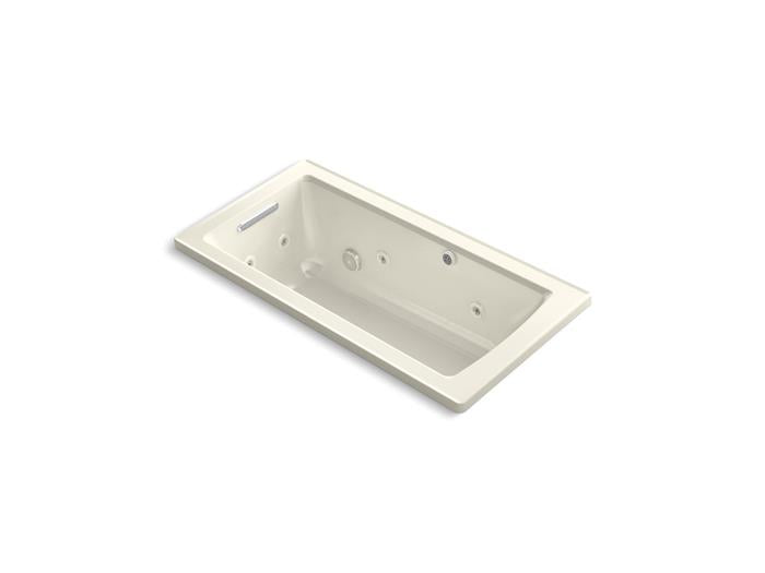 Kohler - Archer 60 X 30 Inch Drop-In Heated Bubblemassage Air Bath With Whirlpool