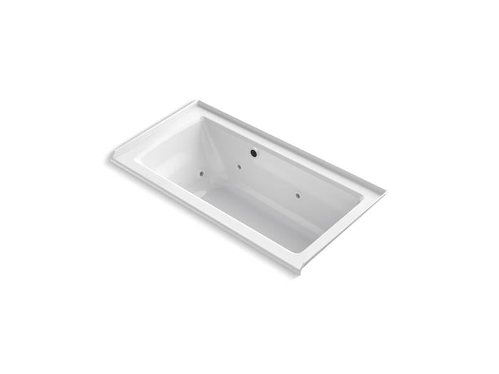 Kohler - Archer 60 X 30 Inch Alcove Whirlpool Bath With Bask Heated Surface, Right Drain