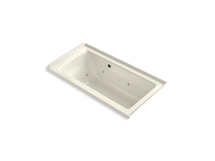 Kohler - Archer 60 X 30 Inch Alcove Whirlpool Bath With Bask Heated Surface, Right Drain