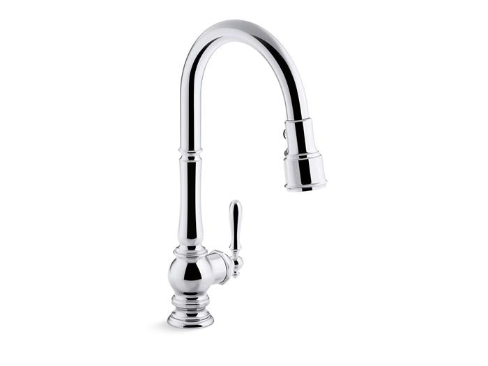 Kohler - Artifacts Pull-Down Kitchen Sink Faucet With Three-Function Sprayhead