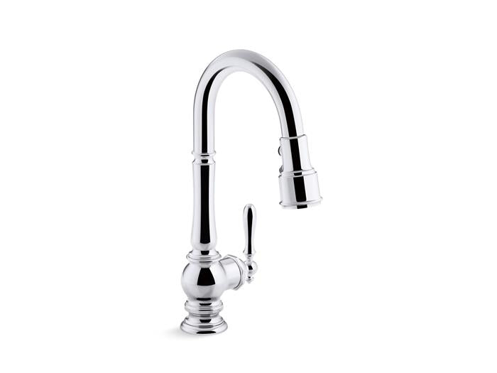 Kohler - Artifacts Pull-Down Kitchen Sink Faucet With Three-Function Sprayhead