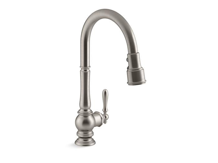 Kohler - Artifacts Pull-Down Kitchen Sink Faucet With Three-Function Sprayhead