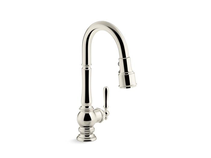 Kohler - Artifacts Pull-Down Kitchen Sink Faucet With Three-Function Sprayhead