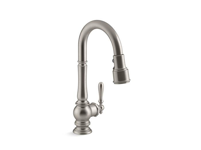 Kohler - Artifacts Pull-Down Kitchen Sink Faucet With Three-Function Sprayhead