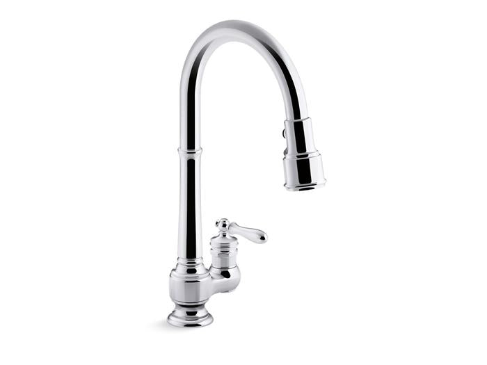 Kohler - Artifacts Pull-Down Kitchen Sink Faucet With Three-Function Sprayhead