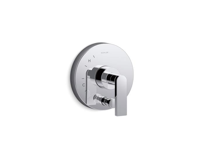Kohler - Composed Rite-Temp Valve Trim With Push-Button Diverter And Lever Handle