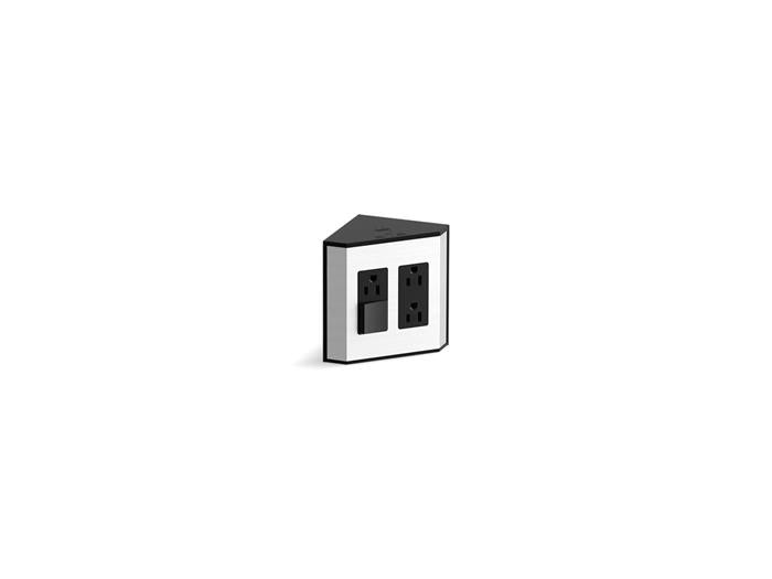 Kohler - In-Drawer Electrical,Tailored Vanity - Black