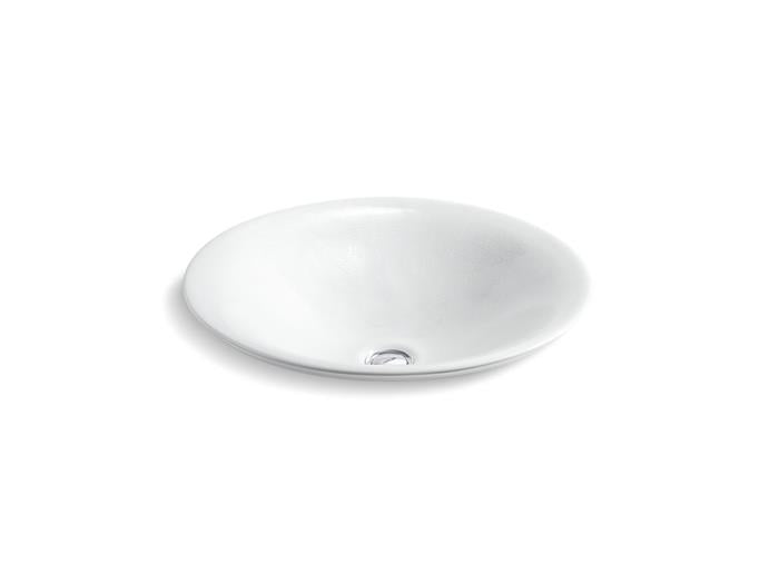 Kohler - Paisley 17-1/2 Inch Round Drop-In Bathroom Sink, No Overflow