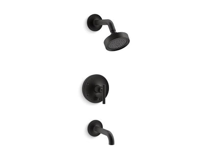Kohler - Purist Rite-Temp Bath And Shower Trim Kit With Push-Button Diverter And Lever Handle, 2.5 Gpm